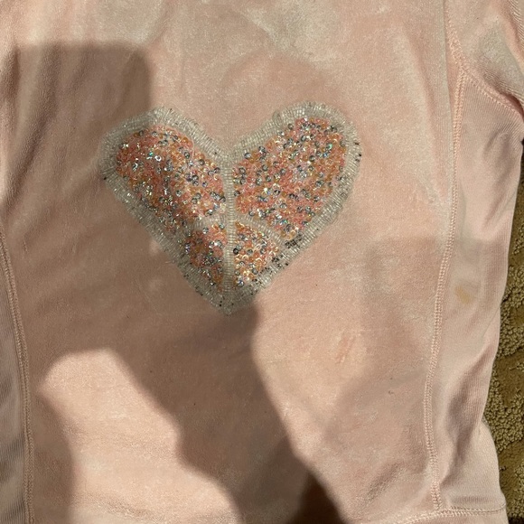 Twisted Heart pink hoodie with embellished heart - Picture 6 of 6